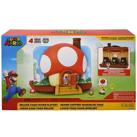 World of Nintendo Super Mario Deluxe Toad House 2.5 Playset with ...