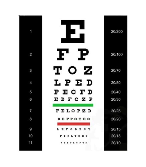 Pdf Free Printable Full Size Printable Eye Chart - Free Printable Worksheet