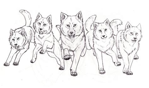 Wolf Pack by Inarium on DeviantArt