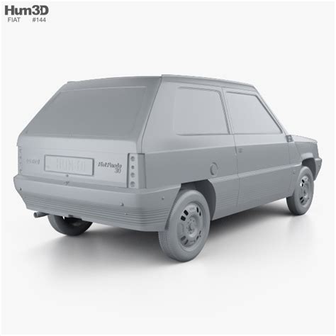 Fiat Panda 30 1980 3D model - Vehicles on Hum3D