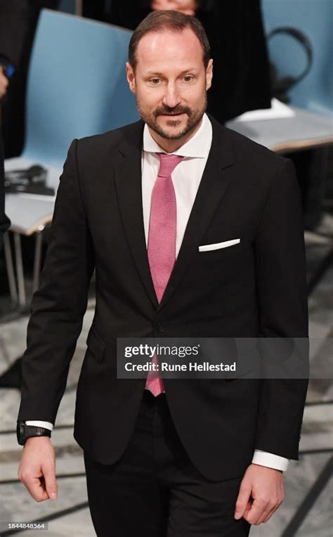 Crown Prince Haakon attends the Nobel Peace Prize ceremony for... News ...