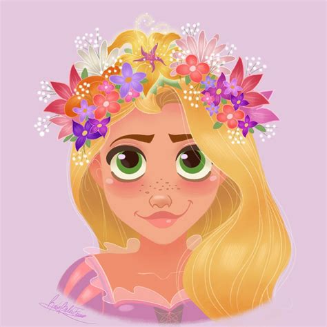 🌸Rocío's Art🌸 — Disney Princesses wearing Flower Crowns series!...