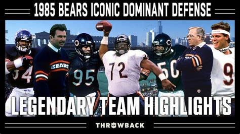 1985 Bears: The Greatest Defensive Season of All-Time! | Legendary Teams - YouTube in 2021 ...