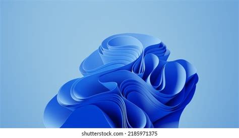 3d Illustration Blue Abstract Background Wallpaper Stock Illustration ...