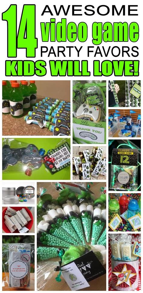 Video Game Party Favor Ideas - Kid Bam | Birthday party for teens ...