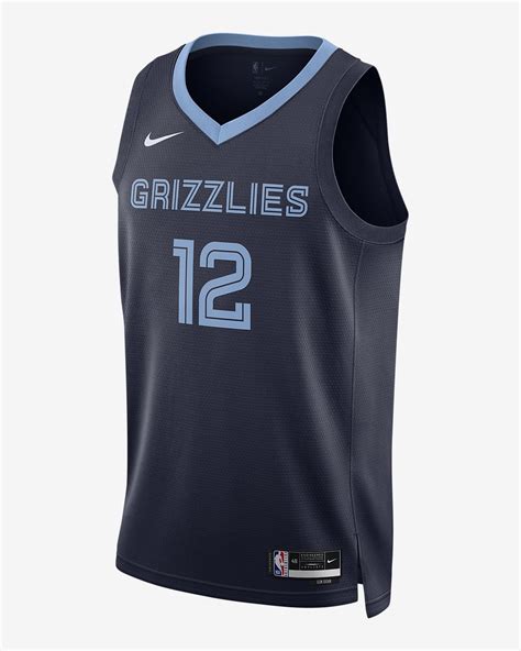 Memphis Grizzlies Icon Edition 2022/23 Nike Dri-FIT NBA Swingman Jersey ...