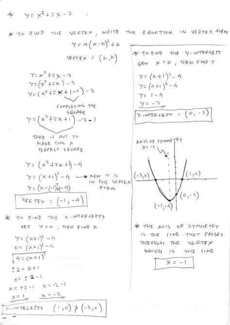 [Solved] Graph the equation y= f(x)= x^2 + 2x - 3 . Find the x-intercept(s),... | Course Hero