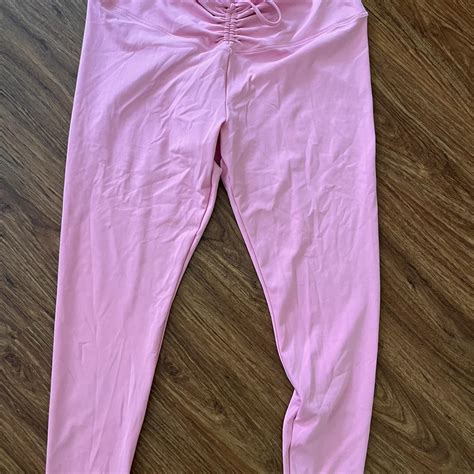 pink victoria secret pink leggings size xxl but has... - Depop