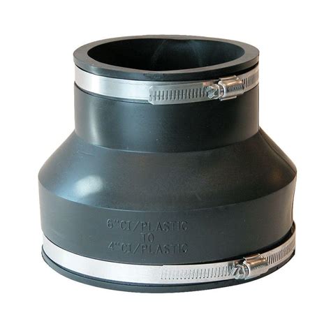 Fernco 6 in. x 4 in. Flexible PVC Coupling P1056-64 - The Home Depot