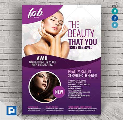 Beauty Parlor Services Flyer - PSDPixel