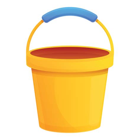 Toy bucket icon, cartoon style 14281689 Vector Art at Vecteezy