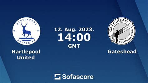 Hartlepool United vs Gateshead live score, H2H and lineups | Sofascore