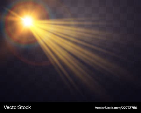 Sunlight light effects Royalty Free Vector Image