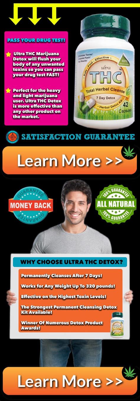 Ultra THC Detox Pills For Weed - Marijuana Detox Pills - Pass A Urine Drug Test - Pass A Drug ...