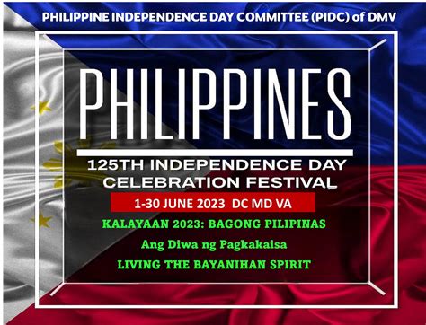 125TH PHILIPPINE INDEPENDENCE DAY CELEBRATION FESTIVAL IN DMV - Embassy of the Republic of the ...