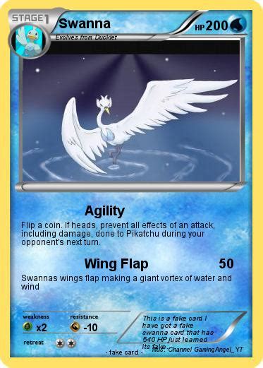 Pokémon Swanna 40 40 - Agility - My Pokemon Card