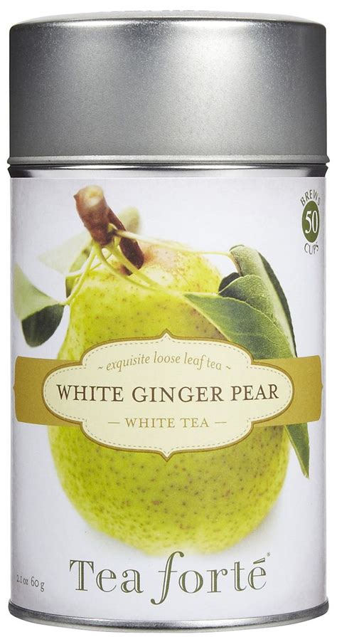 White Ginger Pear Tea #TeaForte | Tea forte, Gourmet tea, Pear