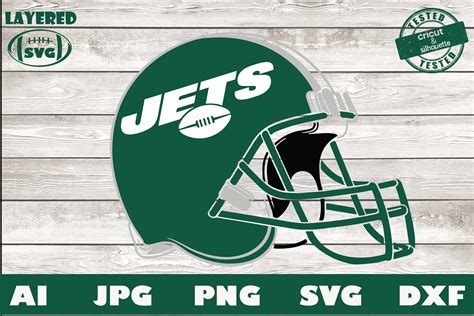 New York Jets Football Helmet SVG Design For Cricut Silhouette | Etsy