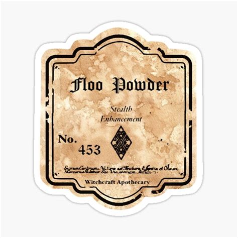 "Floo Powder Potion" Sticker for Sale by StormSparrowInn | Redbubble