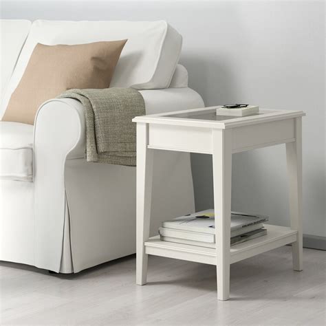 LIATORP white, glass, Side table, 57x40 cm - IKEA