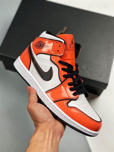 Air Jordan 1 Mid Turf Orange/Black-White For Sale – Sneaker Hello