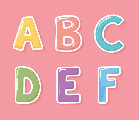 Cartoon Alphabet Letters Clip Art