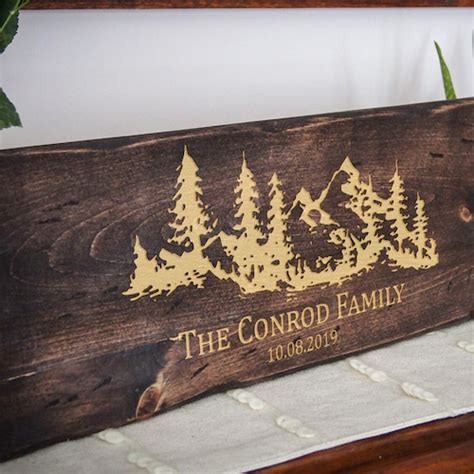 Custom Wood Signs Personalized Family Name Wood Sign Rustic - Etsy