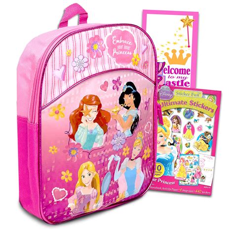 Buy Walt Disney Studio Disney Princess Mini Backpack for Girls, Kids ~ 3 Pc School Supplies ...