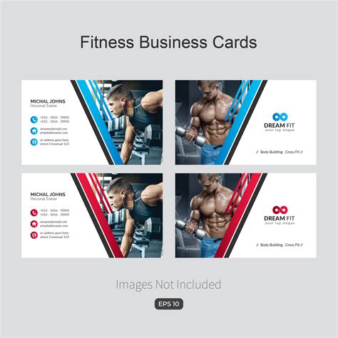 Fitness Business card Template - Download Free Vectors, Clipart Graphics & Vector Art