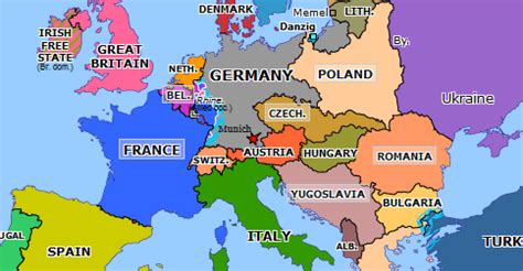 Beer Hall Putsch | Historical Atlas of Europe (8 November 1923) | Omniatlas