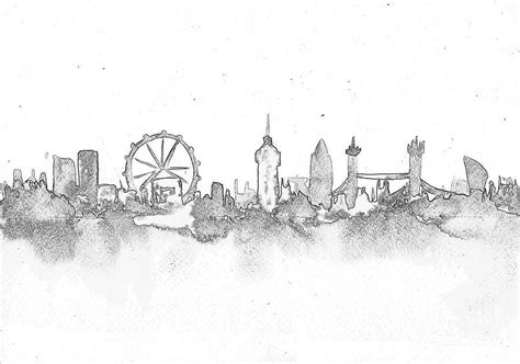 London Cityscape Drawing at PaintingValley.com | Explore collection of ...