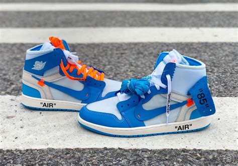 virgil abloh off white air jordan 1 UNC 9 - WearTesters