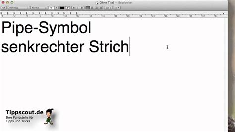 Pipe-Symbol | auf Mac-Tastatur erzeugen - YouTube