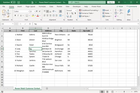 Excel Table from Access Data | Computer Applications for Managers