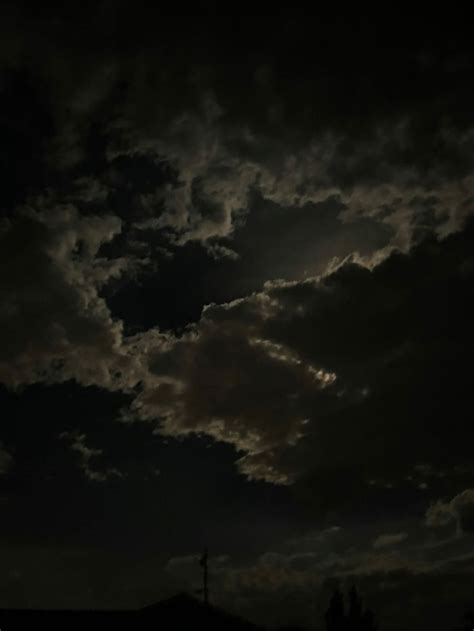 Dark Cloudy Sky at Night