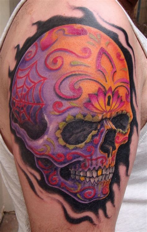 Sugar Design Skull TattooSugar Design Skull Tattoo