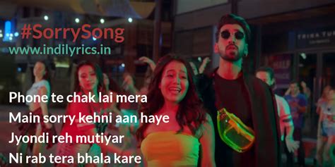 Sorry Song | Neha Kakkar & Manindar Buttar | FUll Song Lyrics with English Translation and Real ...