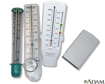 Peak flow meter use - Series—Peak flow meter use - part one: MedlinePlus Medical Encyclopedia