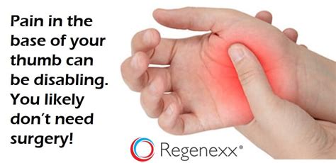 Pain in Base of Thumb: Convincing a Skeptic - Regenexx Blog