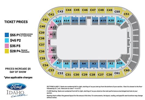 Seating Charts | Ford Idaho Center