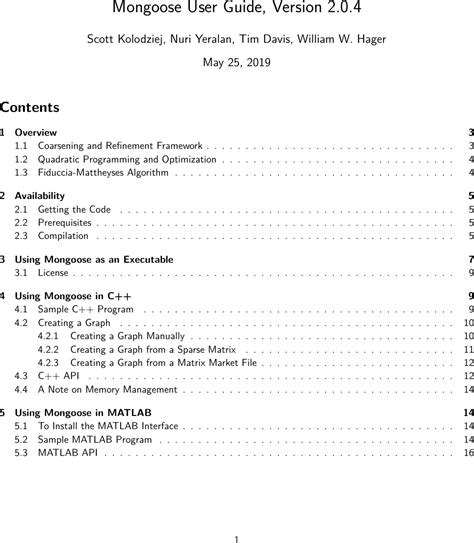 Mongoose User Guide