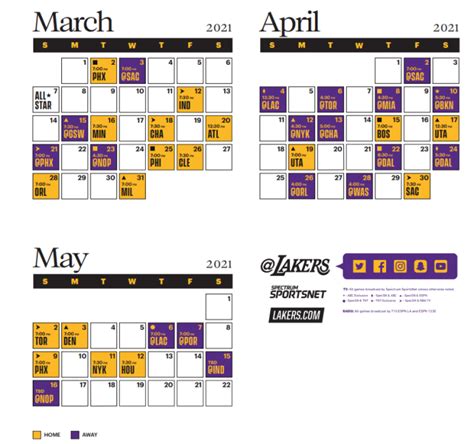 NBA: Los Angeles Lakers Second Half Schedule revealed