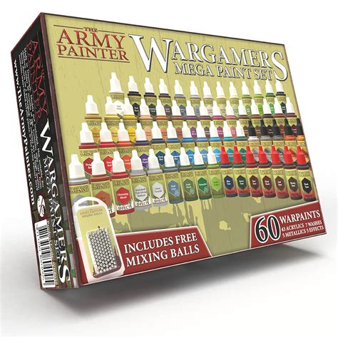 Buy The Army Painter Miniature Painting Kit with 100 Rustproof Mixing Balls Model Paint Set with ...