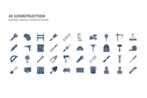 Construction Icon Set - Design Cuts