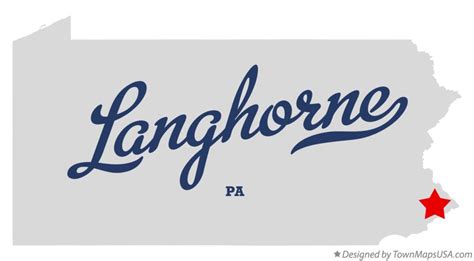 Map of Langhorne, PA, Pennsylvania