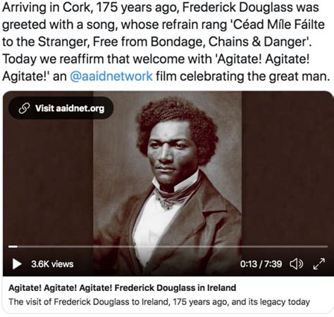 Video details Abolitionist Frederick Douglass; Visits to Ireland ...