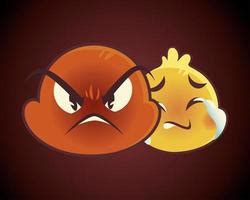 emoji faces expression funny smile happy angry mood sad set 3382085 ...