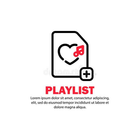 Favourite Playlist Icon. Romantic Songs. Music Player. Vector On ...