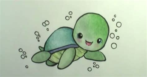 Cute Turtle Drawing at GetDrawings | Free download