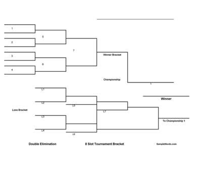 Team Double Elimination Bracket – Free Printable Paper, 58% OFF